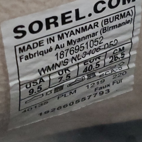 Sorel Out N About Waterproof Lace Up Boots Gray Suede Women 9.5 - Picture 9 of 10